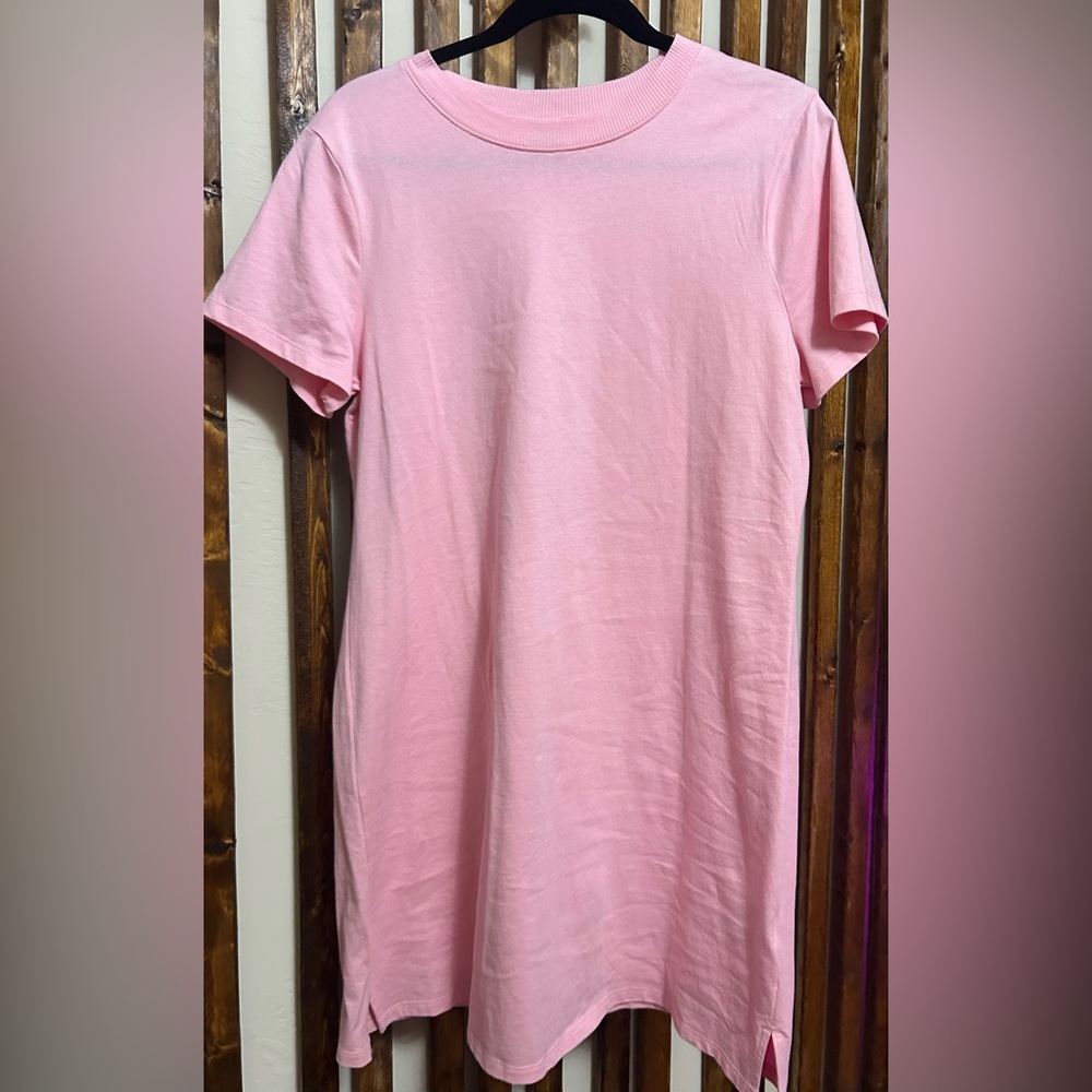 Old Navy Pink Short Sleeve Tshirt dress